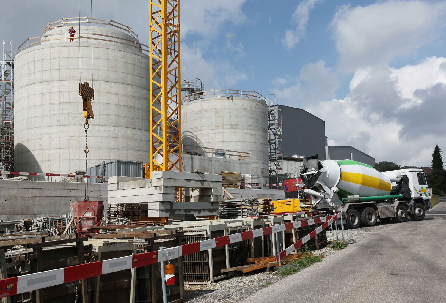 Betonlieferung Silobau